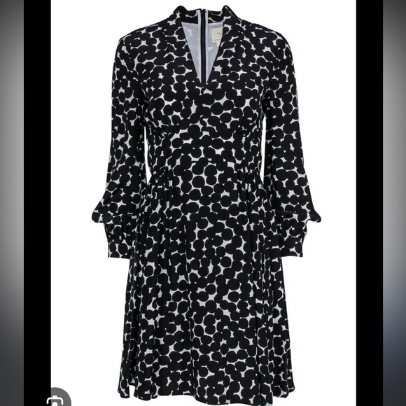Kate Spade Black and White Patterned Dress - Picture 1 of 5